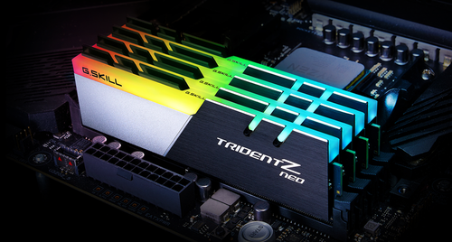 G.Skills Trident Z Neo 32GB (2x16GB) PC4-25600 DDR4-3200MHz 288 Pin DIMM gaming ram memory G.Skills Trident Z Neo 32GB (2x16GB) PC4-25600 DDR4-3200MHz 288 Pin DIMM gaming ram memory